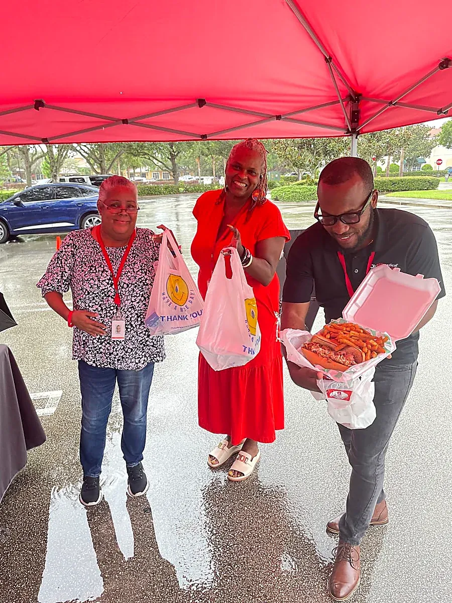 corporate catering guests loaded fries florida