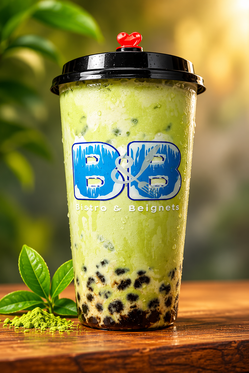 Matcha milk tea